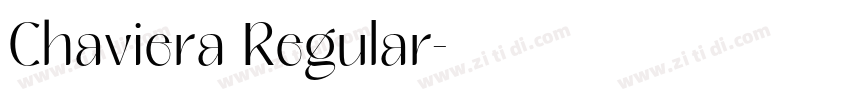 Chaviera Regular字体转换 Chaviera Regular字体转换